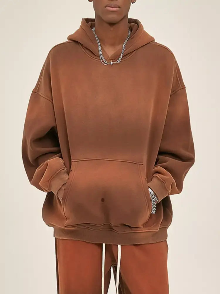 Men’s Dropped Shoulder Long Sleeve Hoodie