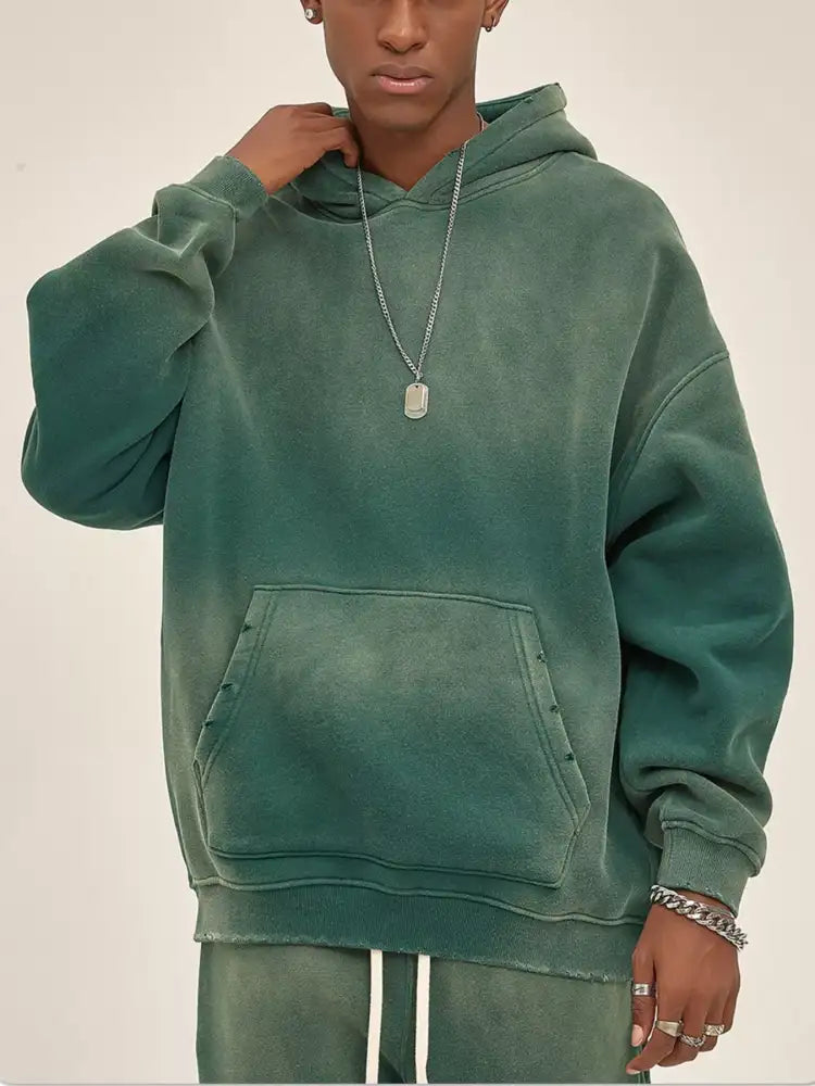 Men’s Dropped Shoulder Long Sleeve Hoodie