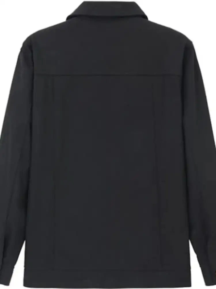 Men’s Full Size Button Up Long Sleeve Jacket Plus