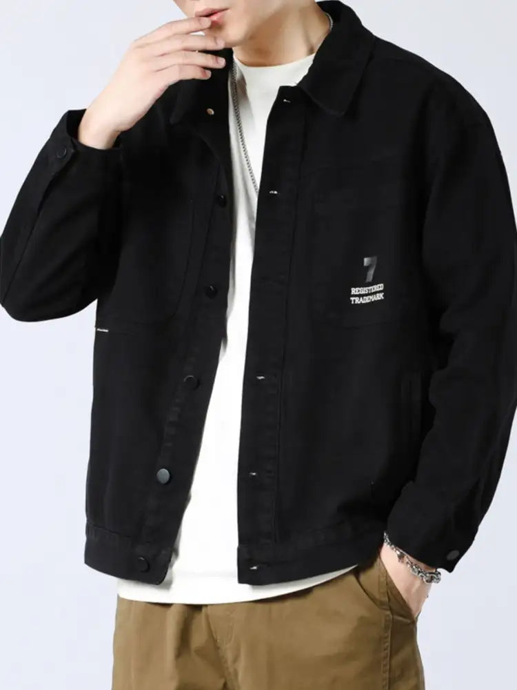 Men’s Full Size Button Up Long Sleeve Shacket Plus