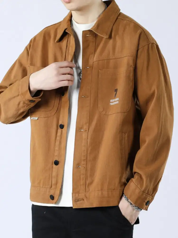 Men’s Full Size Button Up Long Sleeve Shacket Plus