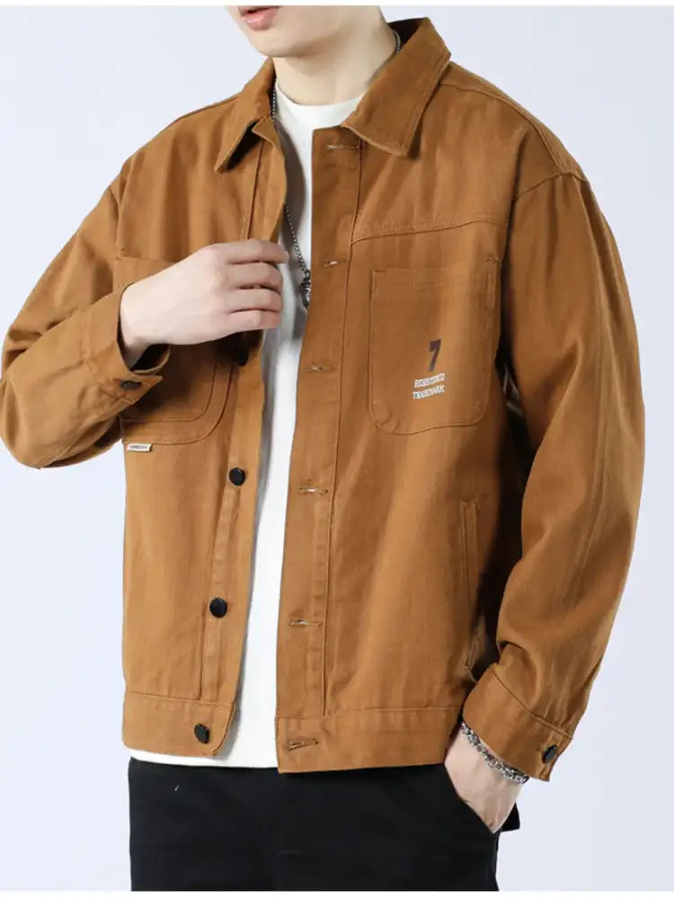 Men’s Full Size Button Up Long Sleeve Shacket Plus