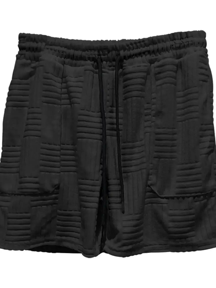 Men’s Full Size Button Up Short Sleeve Top and Shorts Set Plus