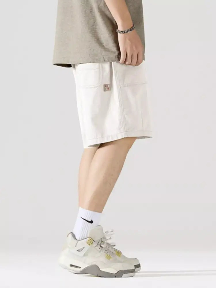 Men’s Full Size Cargo Drawstring Shorts Plus