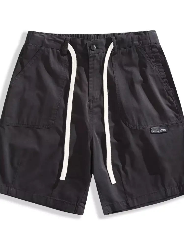Men’s Full Size Cargo Drawstring Shorts Plus