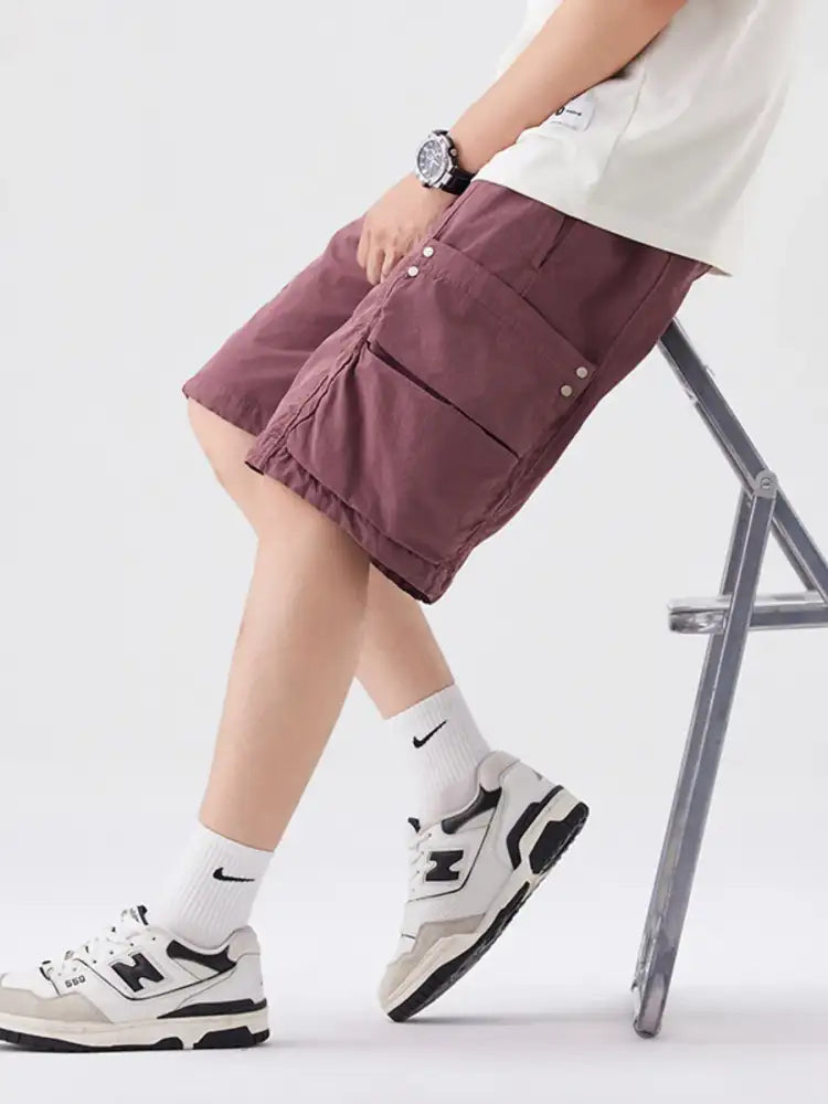 Men’s Full Size Casual Cargo Shorts Plus