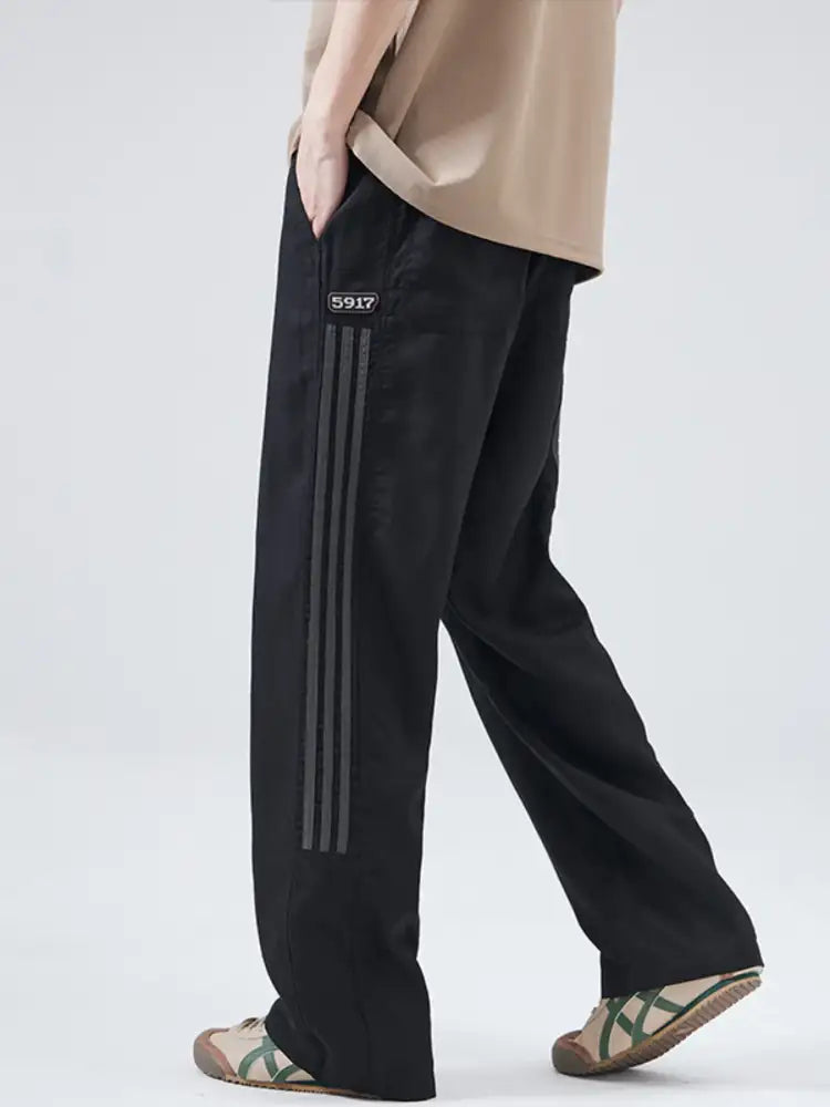 Men’s Full Size Casual Loose-Fit Drawstring Pants Plus