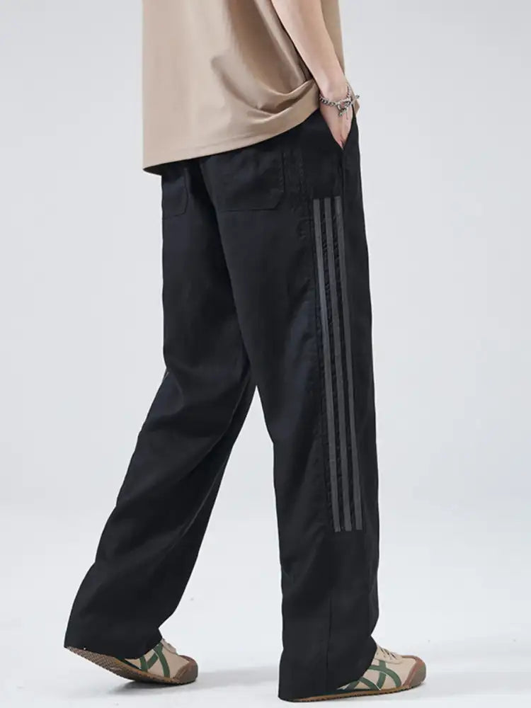 Men’s Full Size Casual Loose-Fit Drawstring Pants Plus