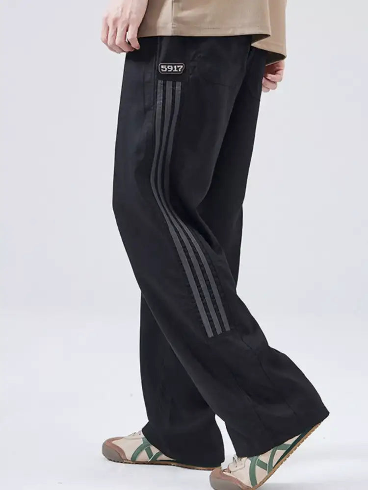 Men’s Full Size Casual Loose-Fit Drawstring Pants Plus