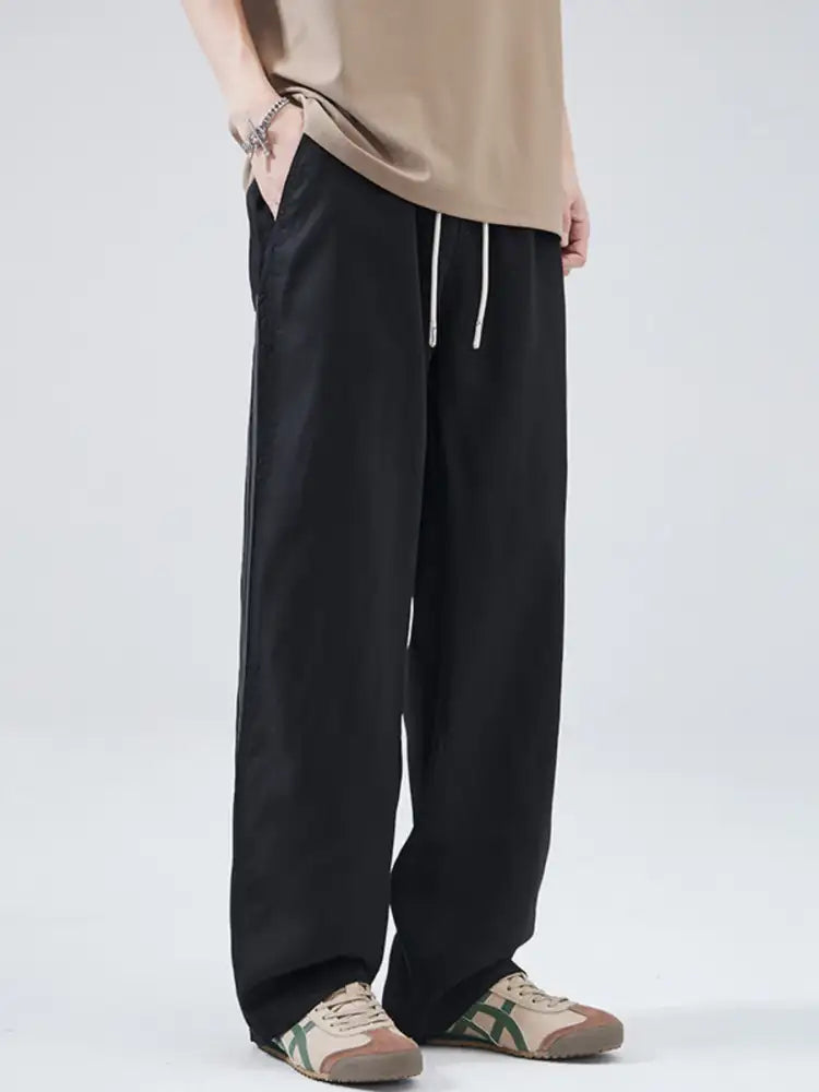 Men’s Full Size Casual Loose-Fit Drawstring Pants Plus