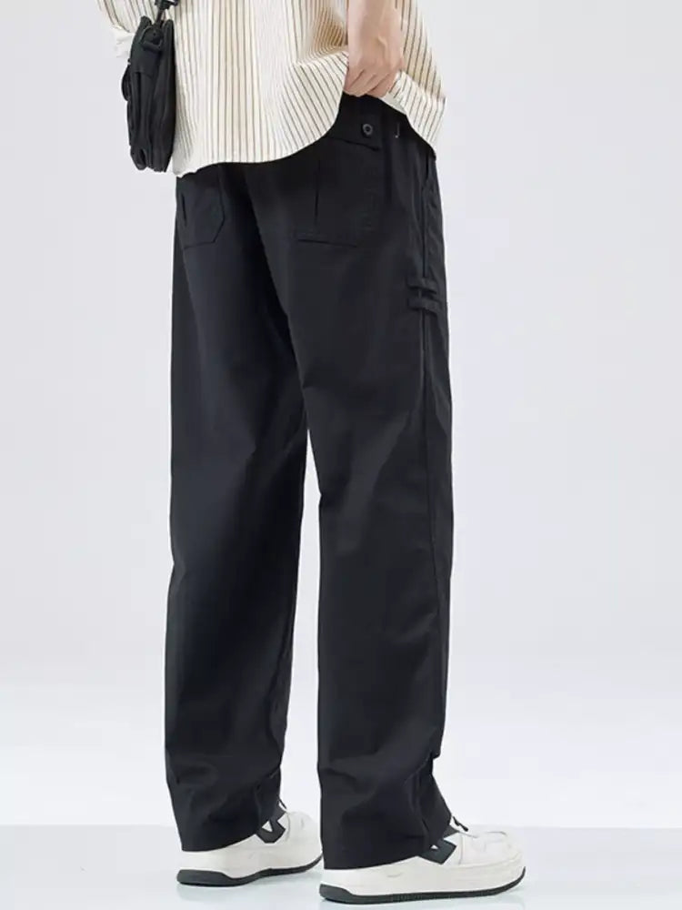 Men’s Full Size Casual Loose Fit Straight Leg Pants Plus