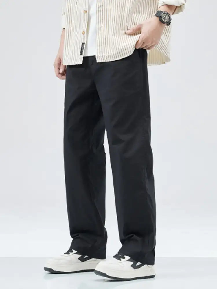 Men’s Full Size Casual Loose Fit Straight Leg Pants Plus