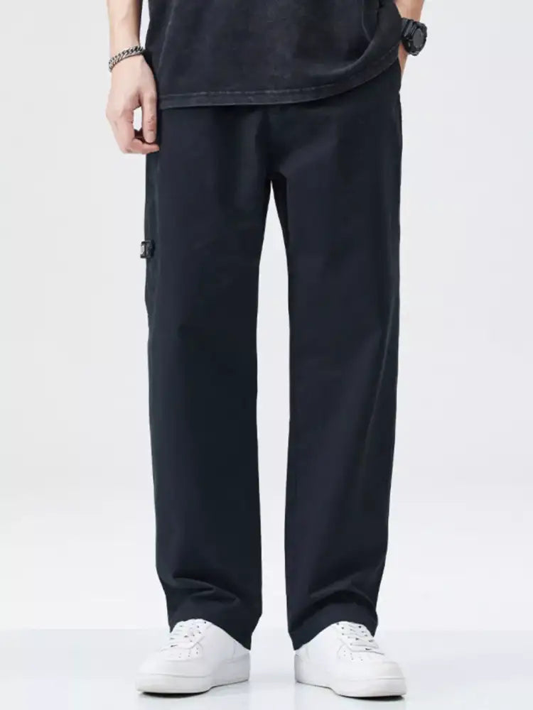 Men’s Full Size Casual Loose Fit Straight Leg Pants Plus