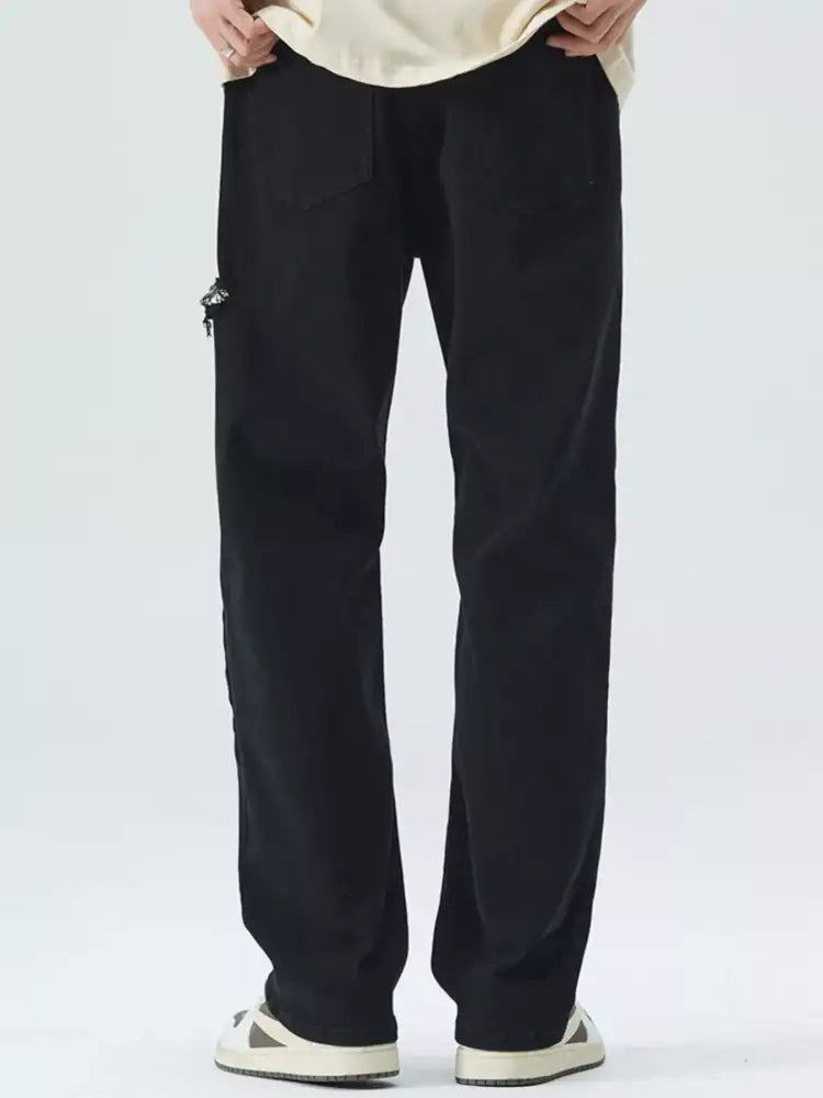 Men’s Full Size Distressed Loose Fit Jeans Plus