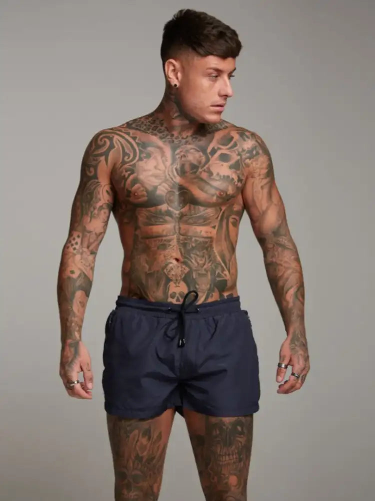 Men’s Full Size Drawstring Active Shorts with Pockets Plus