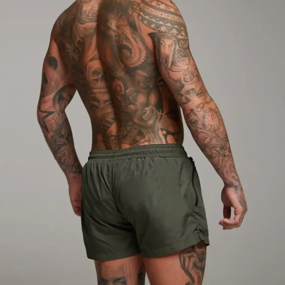 Men’s Full Size Drawstring Active Shorts with Pockets Plus