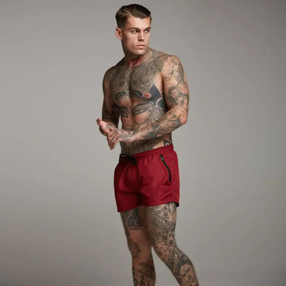 Men’s Full Size Drawstring Active Shorts with Pockets Plus