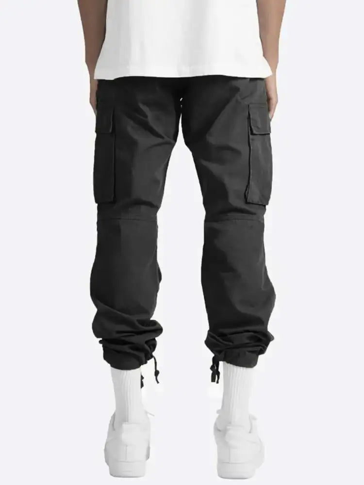Men’s Full Size Drawstring Cargo Pants Plus