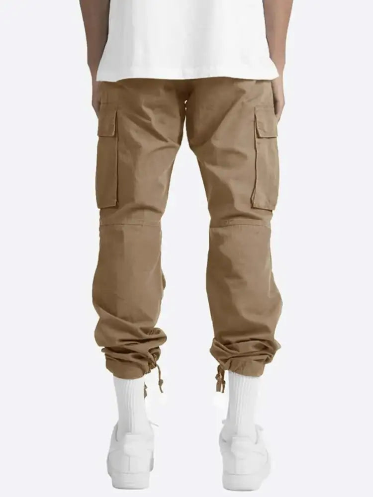 Men’s Full Size Drawstring Cargo Pants Plus
