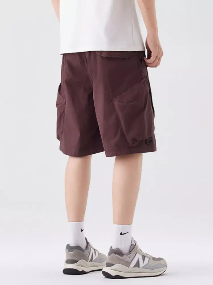 Men’s Full Size Drawstring Cargo Shorts Plus
