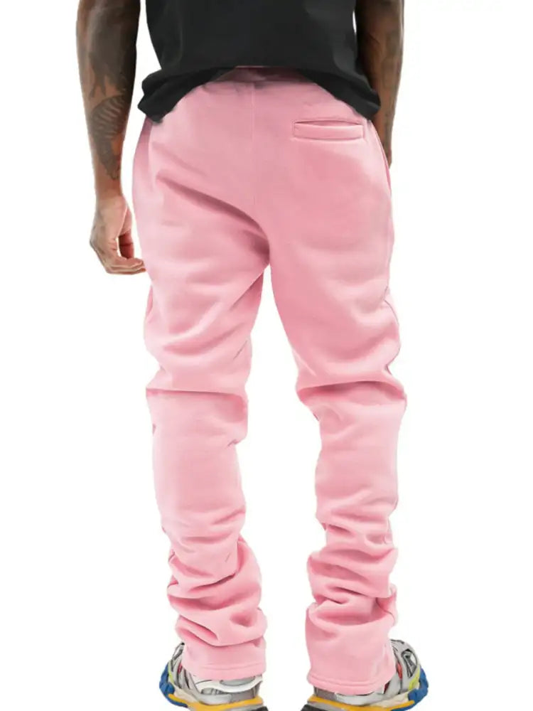 Men’s Full Size Drawstring Casual Pants Plus