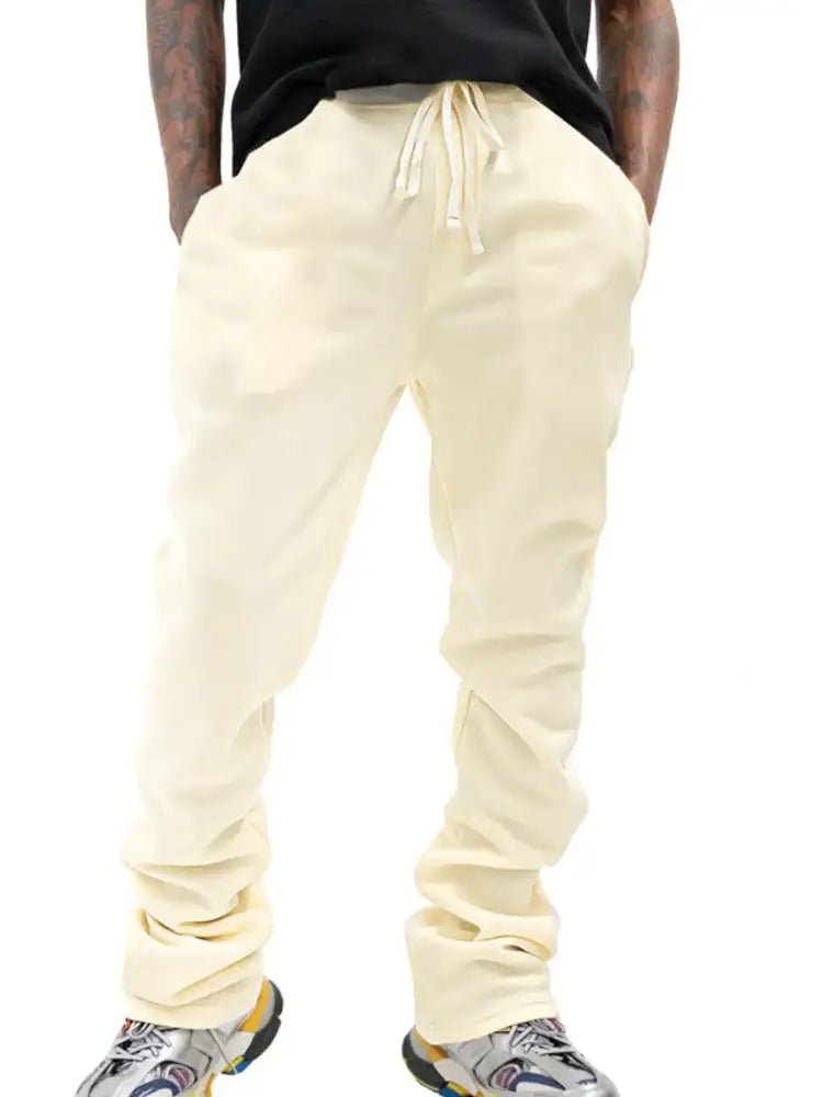 Men’s Full Size Drawstring Casual Pants Plus