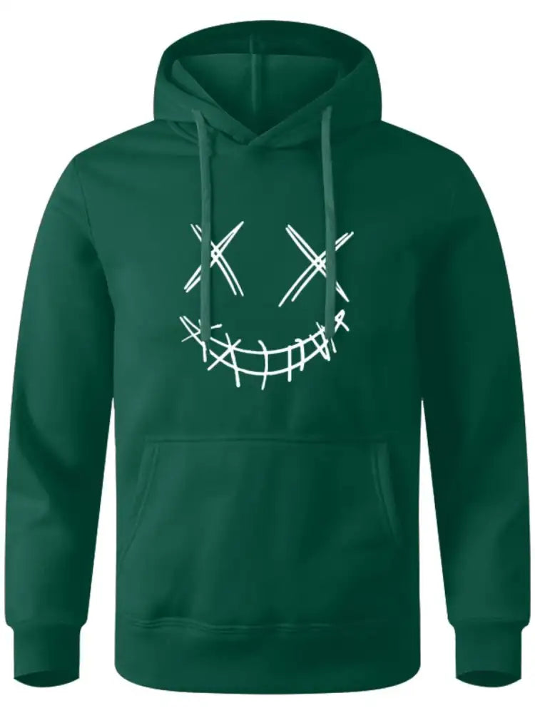 Men’s Full Size Drawstring Graphic Long Sleeve Hoodie Plus