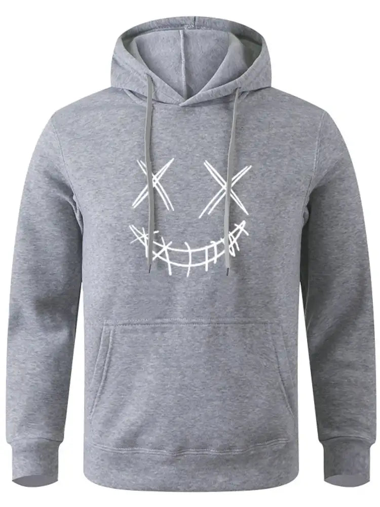 Men’s Full Size Drawstring Graphic Long Sleeve Hoodie Plus