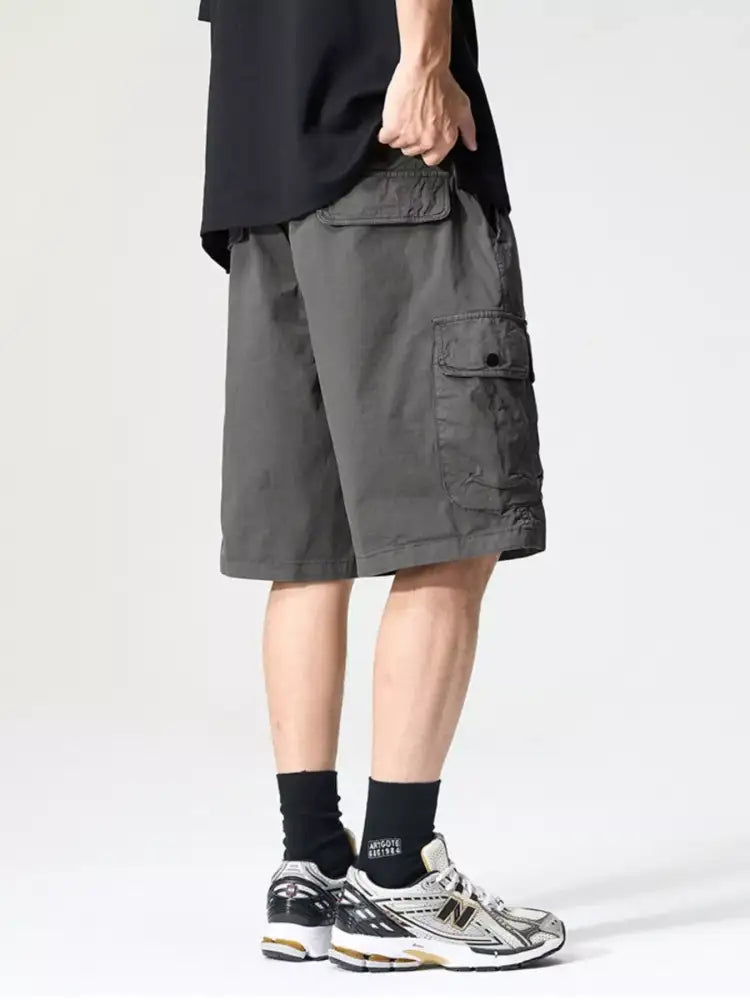 Men’s Full Size Drawstring Loose Fit Shorts Plus