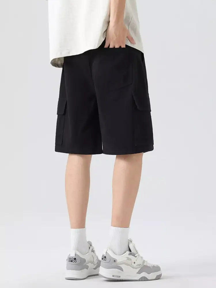 Men’s Full Size Drawstring Loose Fit Shorts Plus