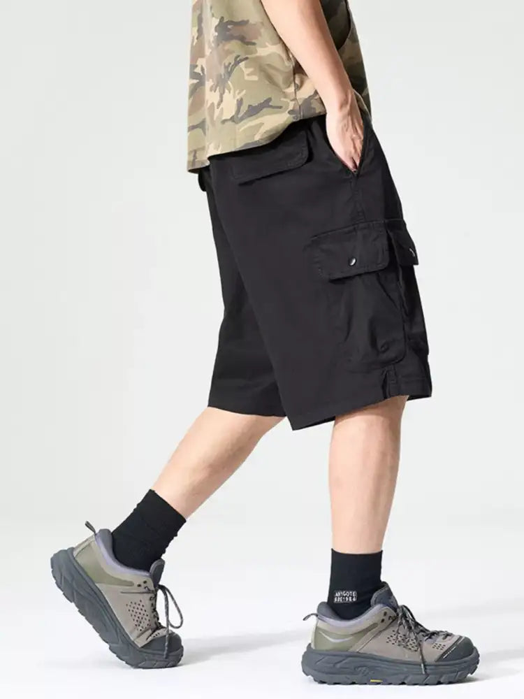 Men’s Full Size Drawstring Loose Fit Shorts Plus