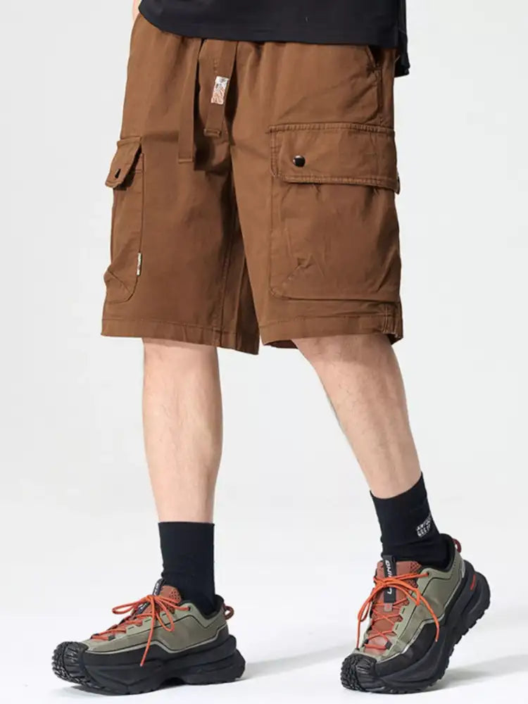 Men’s Full Size Drawstring Loose Fit Shorts Plus