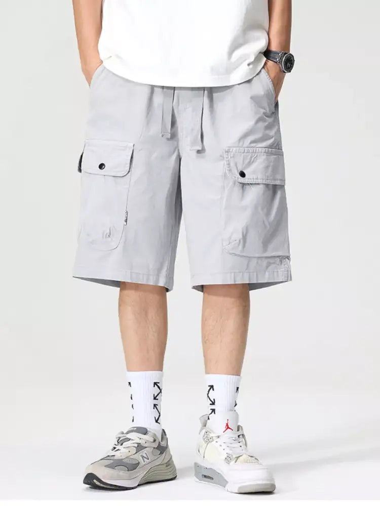 Men’s Full Size Drawstring Loose Fit Shorts Plus