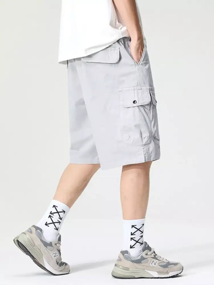 Men’s Full Size Drawstring Loose Fit Shorts Plus
