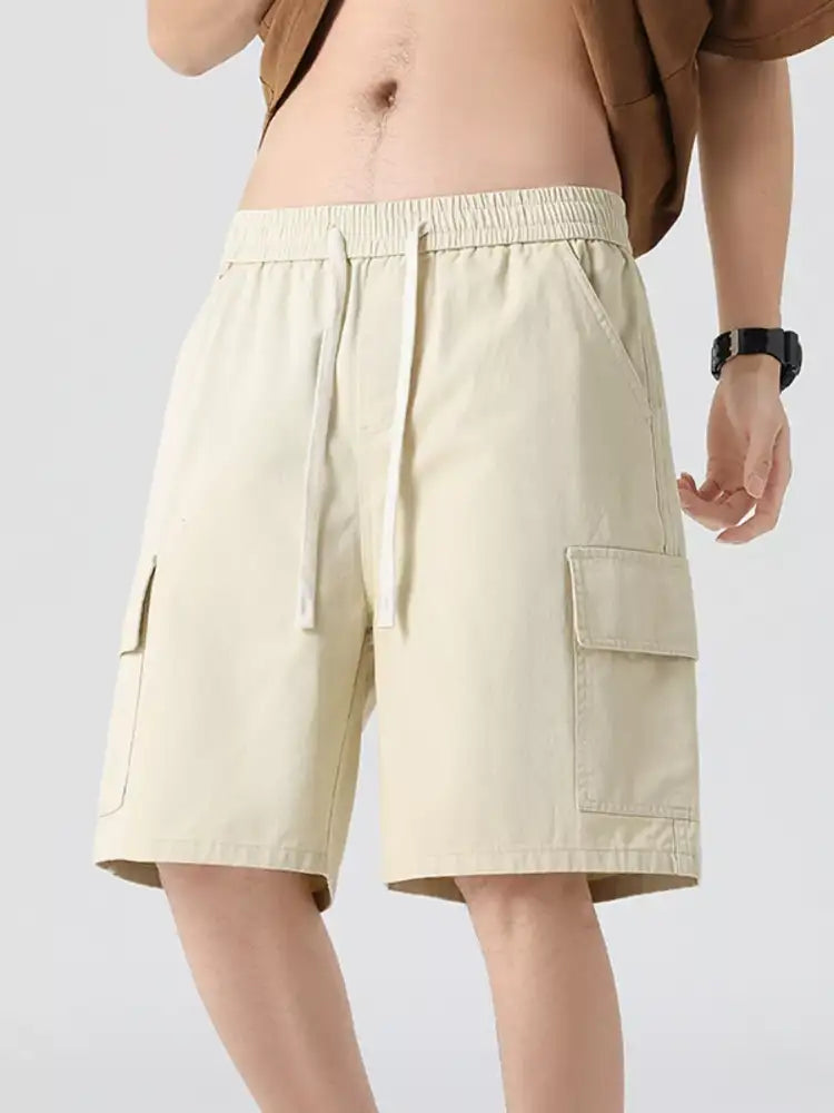 Men’s Full Size Drawstring Loose Fit Shorts Plus