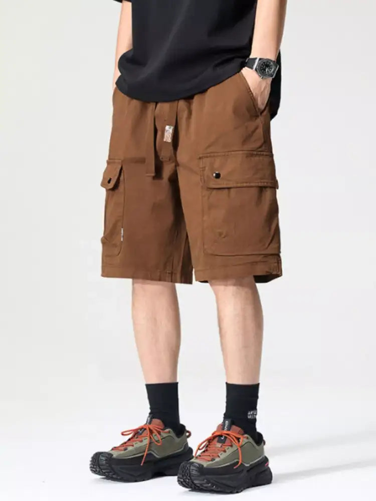 Men’s Full Size Drawstring Loose Fit Shorts Plus