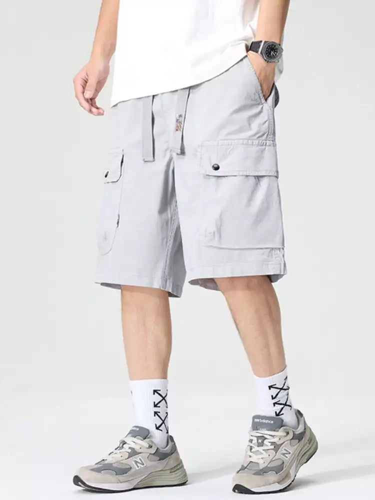 Men’s Full Size Drawstring Loose Fit Shorts Plus