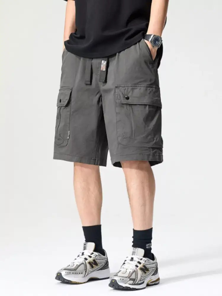 Men’s Full Size Drawstring Loose Fit Shorts Plus