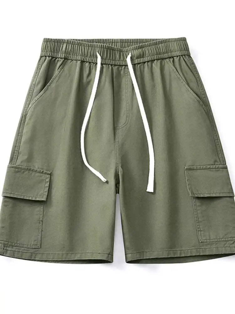 Men’s Full Size Drawstring Loose Fit Shorts Plus