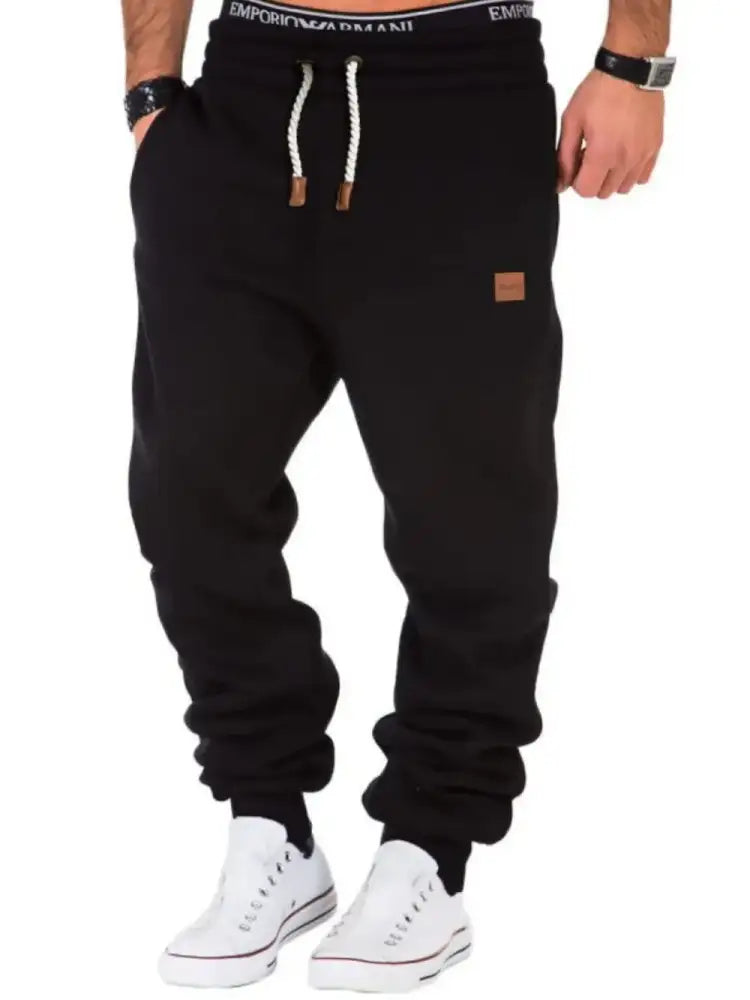 Men’s Full Size Drawstring Pants Plus