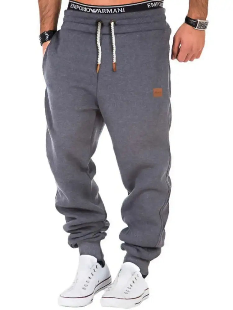 Men’s Full Size Drawstring Pants Plus