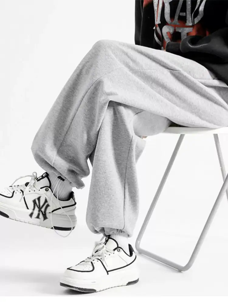 Men’s Full Size Drawstring Wide Leg Pants Plus