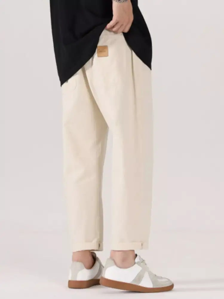 Men’s Full Size Drawstring Wide Leg Pants Plus