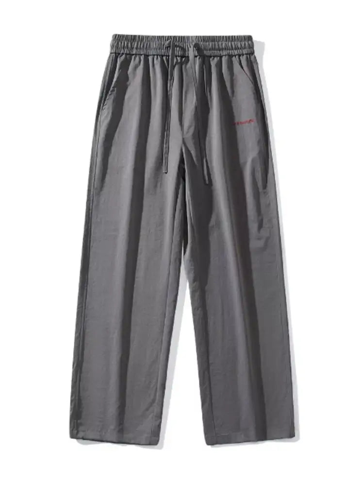Men’s Full Size Drawstring Wide Leg Pants Plus
