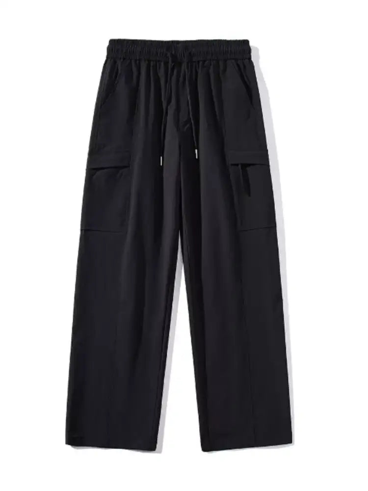 Men’s Full Size Drawstring Wide Leg Pants Plus