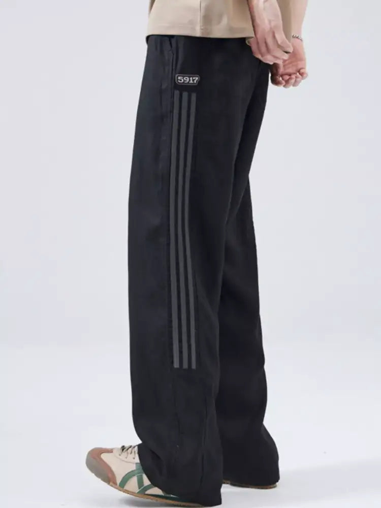 Men’s Full Size Drawstring Wide Leg Pants Plus