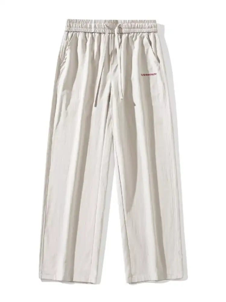 Men’s Full Size Drawstring Wide Leg Pants Plus