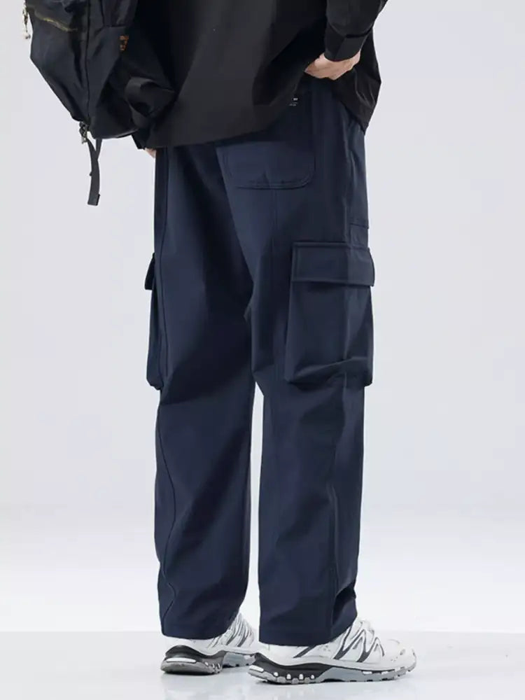 Men’s Full Size Drawstring Wide Leg Pants Plus