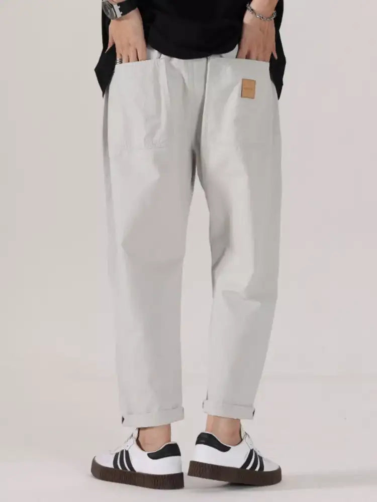 Men’s Full Size Drawstring Wide Leg Pants Plus