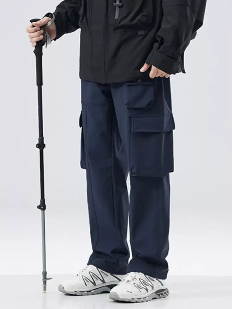 Men’s Full Size Drawstring Wide Leg Pants Plus